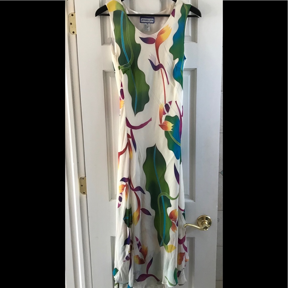 Silk flowy dress